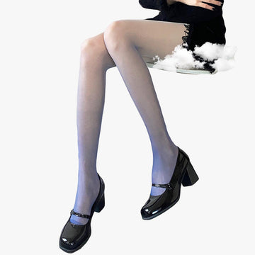 Bottom Gradient Thin Translucent Tights - Aesthetic Clothes Shop
