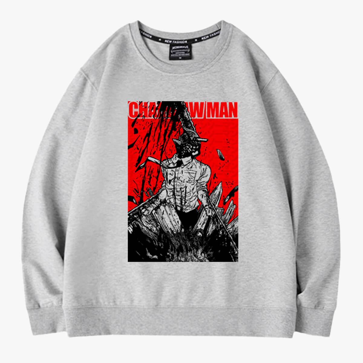 Chainsaw Man Bloody Denji Hybrid Sweatshirt - Aesthetic Clothes Shop