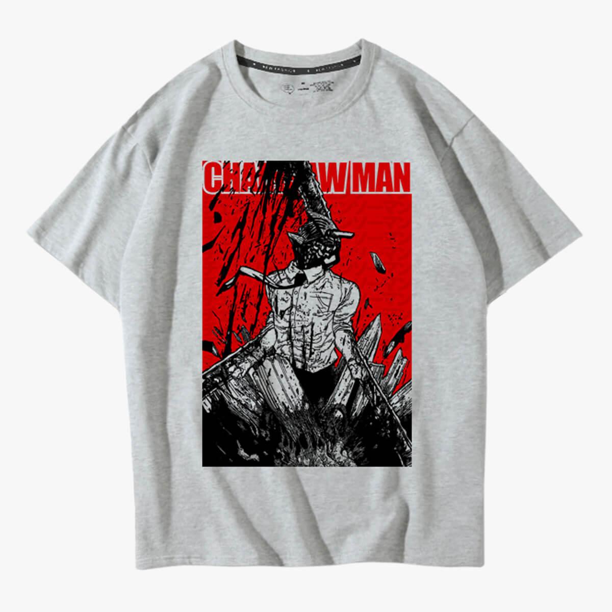 Chainsaw Man Bloody Denji Hybrid T-Shirt - Aesthetic Clothes Shop