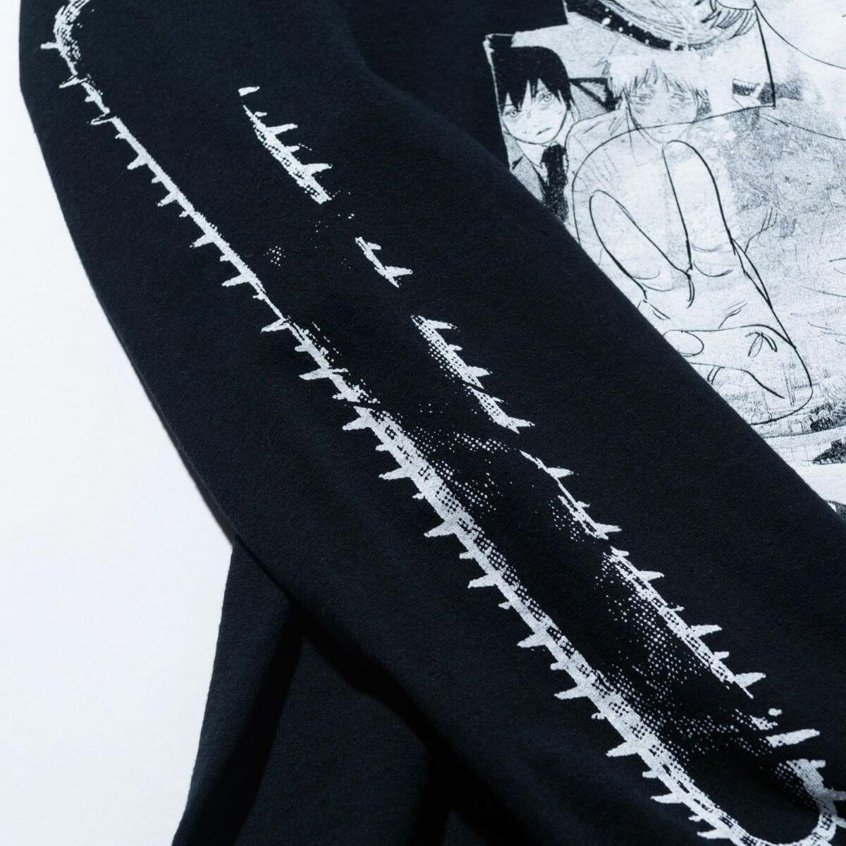 Chainsaw Man Denji Manga Long Sleeve Shirt - Aesthetic Clothes Shop