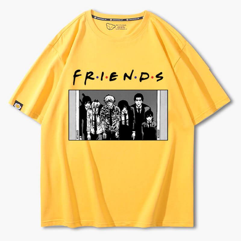 Chainsaw Man Friends Meme T-Shirt - Aesthetic Clothes Shop