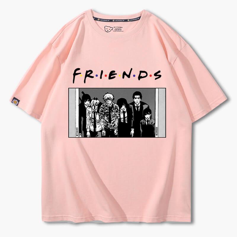 Chainsaw Man Friends Meme T-Shirt - Aesthetic Clothes Shop