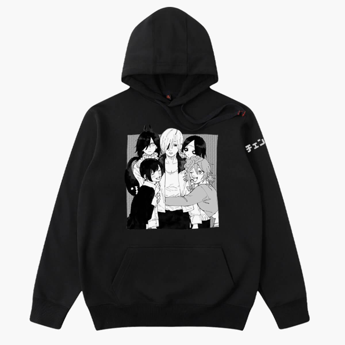 Chainsaw Man Girls Hugging Quanxi Hoodie - Aesthetic Clothes Shop