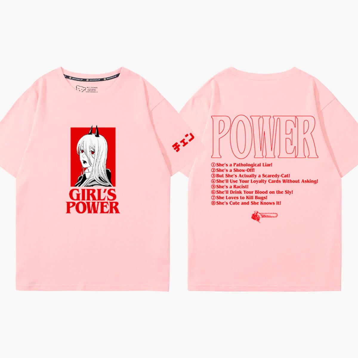 Chainsaw Man Girls Power Animecore T-Shirt - Aesthetic Clothes Shop