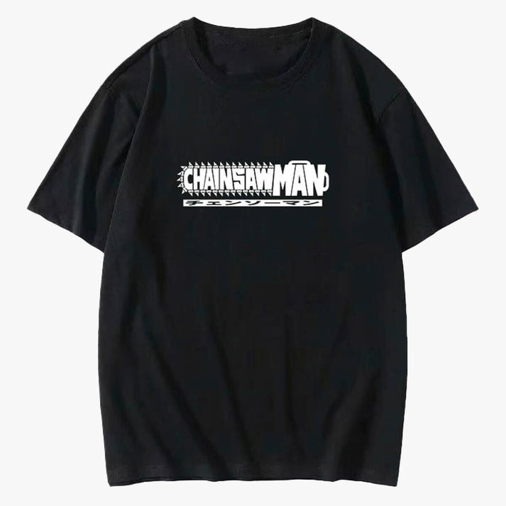 Chainsaw Man Logo Anime Aesthetic T-Shirt - Aesthetic Shop