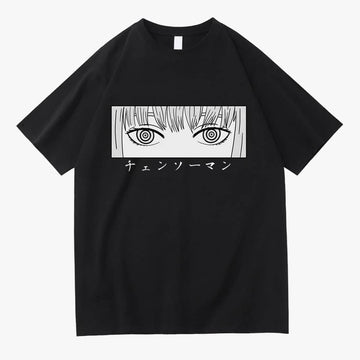 Chainsaw Man Makima Eyes Manga T-Shirt - Aesthetic Clothes Shop