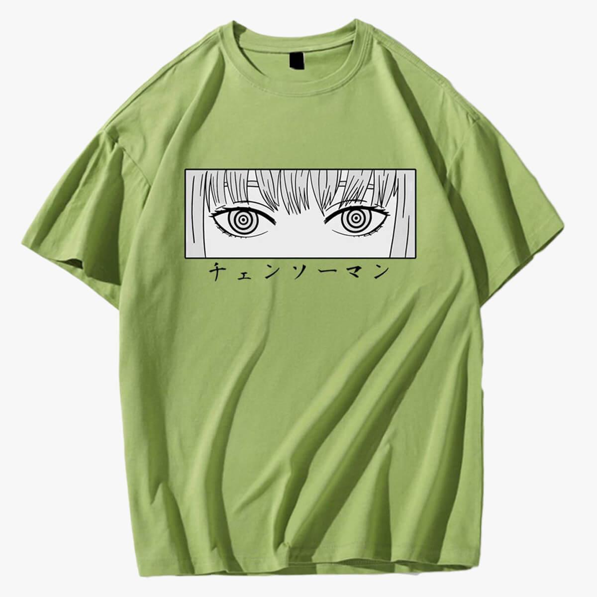 Chainsaw Man Makima Eyes Manga T-Shirt - Aesthetic Clothes Shop