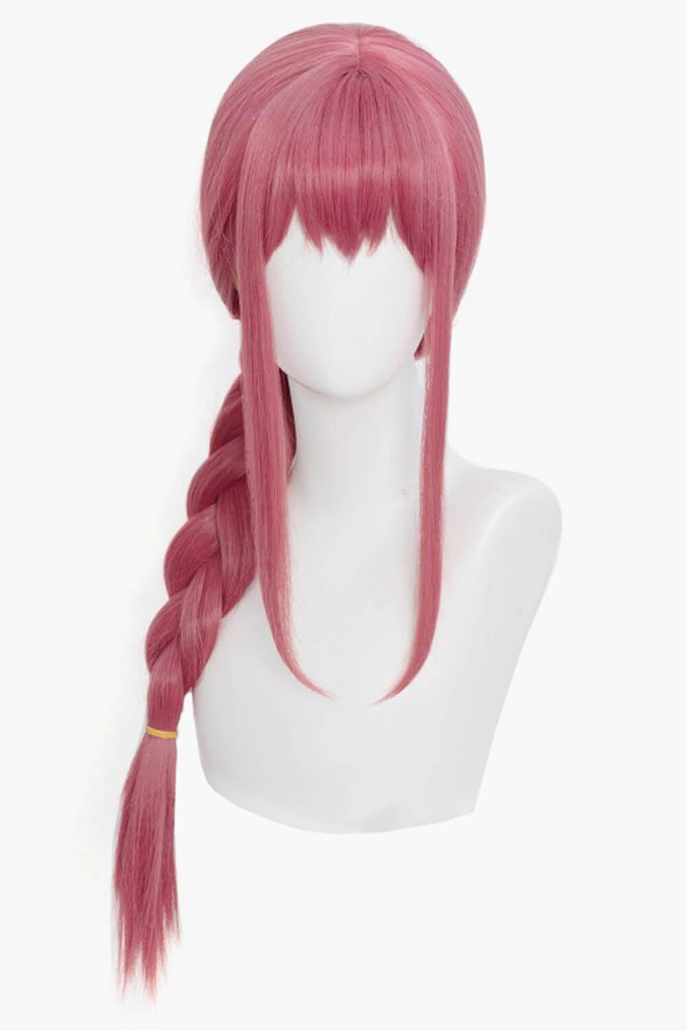 Chainsaw Man Makima Pink Braid Wig - Aesthetic Clothes Shop