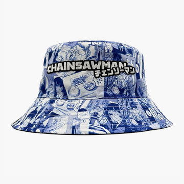 Chainsaw Man Manga Bucket Hat Double Sided - Aesthetic Clothes Shop