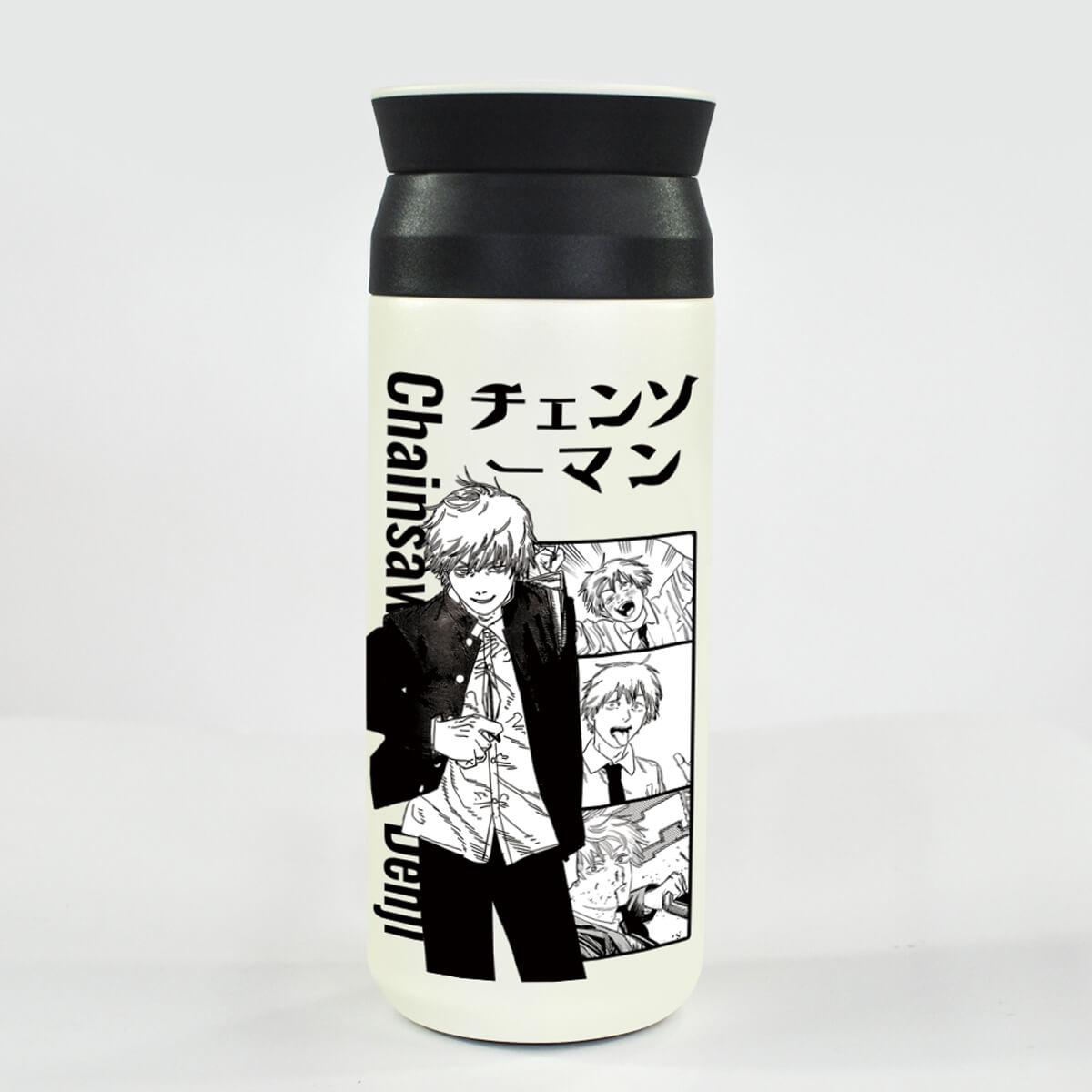 Chainsaw Man Manga Thermos Water Bottle - Aesthetic Clothes Shop