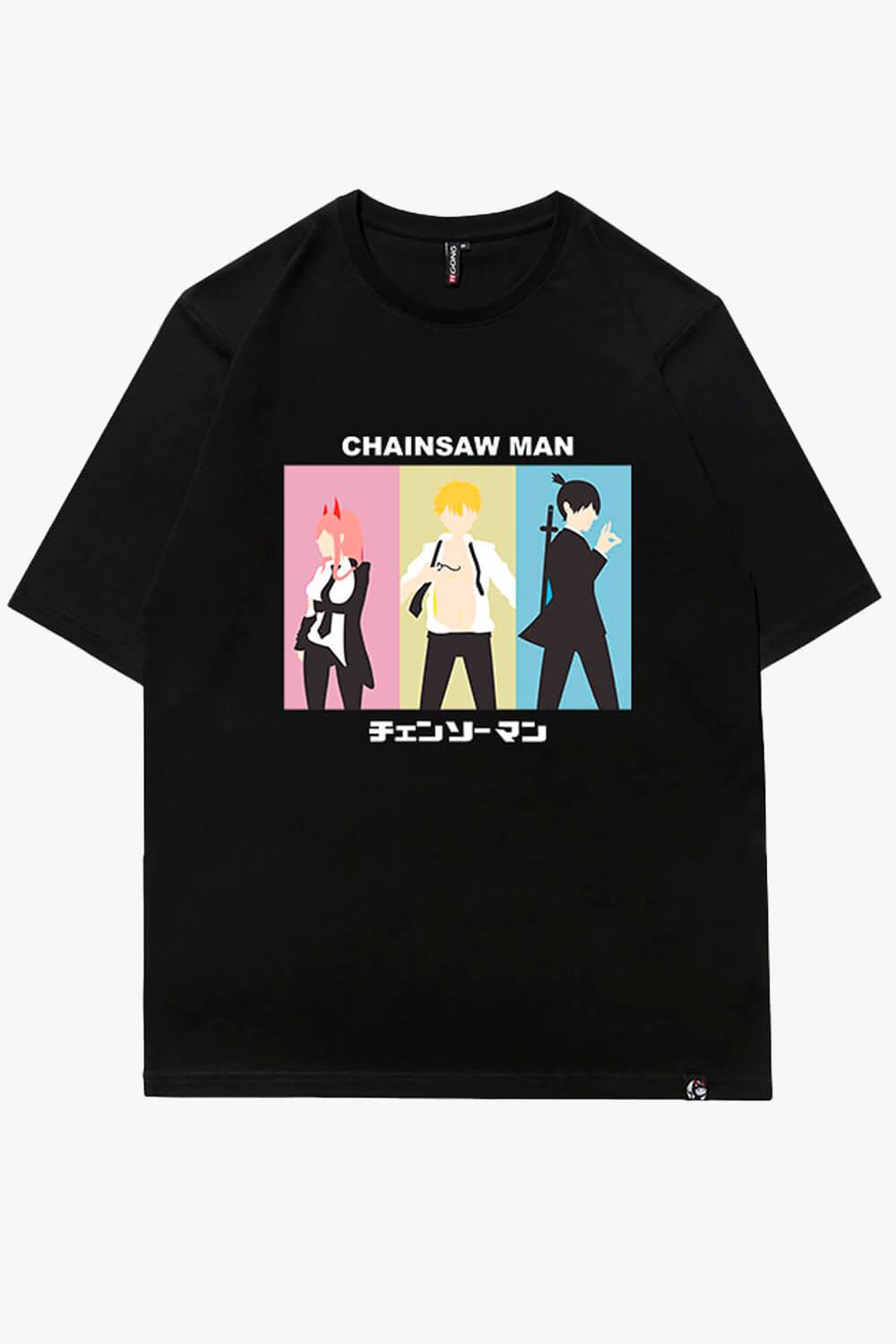 Chainsaw Man Minimalism Art T-Shirt - Aesthetic Clothes Shop