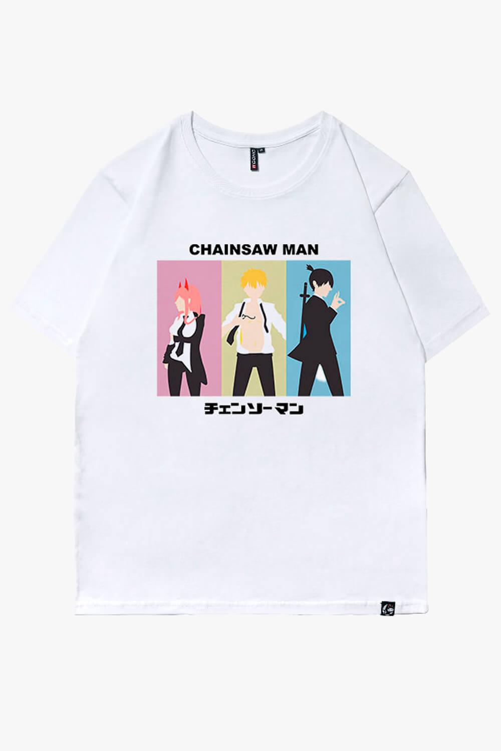 Chainsaw Man Minimalism Art T-Shirt - Aesthetic Clothes Shop