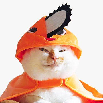 Chainsaw Man Pochita Pets Cloak Cosplay Costume Anime for Cat Dog Pet  Uniform Power Denji Cute Pets Orange Outfits Clothes