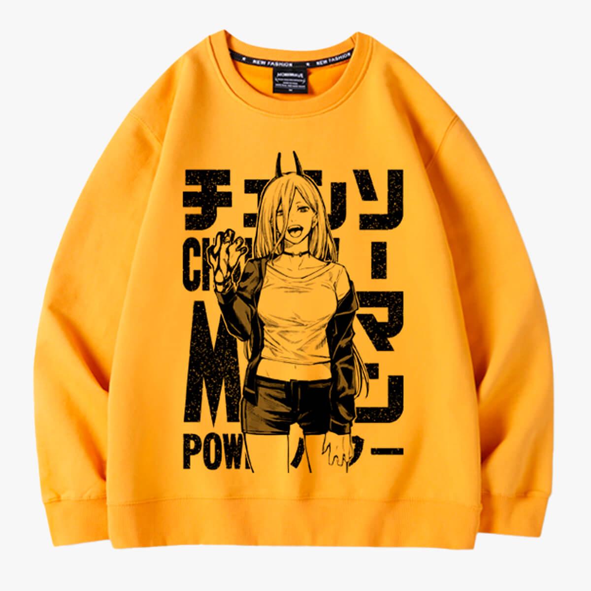 Chainsaw Man Power Bloody Hand Sweatshirt - Aesthetic Clothes Shop