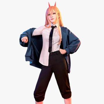  Anime Denji Cosplay Black Jacket Set Reze Cosplay Power Cosplay  Makima Cosplay Clothing Uniform with Wig : Clothing, Shoes & Jewelry