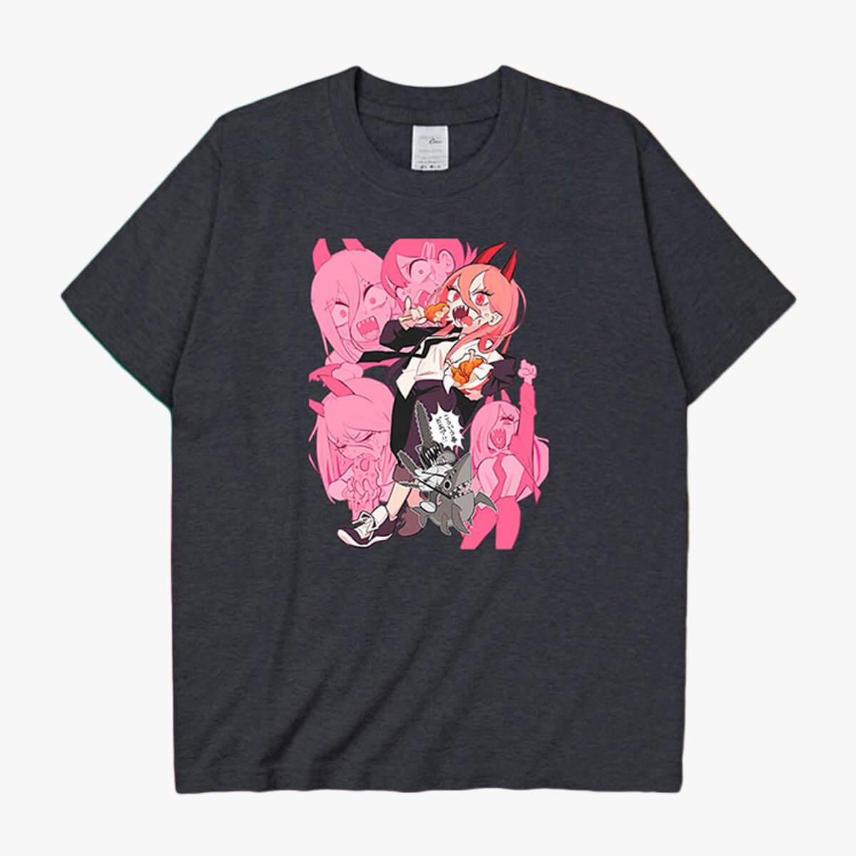 Chainsaw Man Power Cute Aesthetic T-Shirt - Aesthetic Clothes Shop