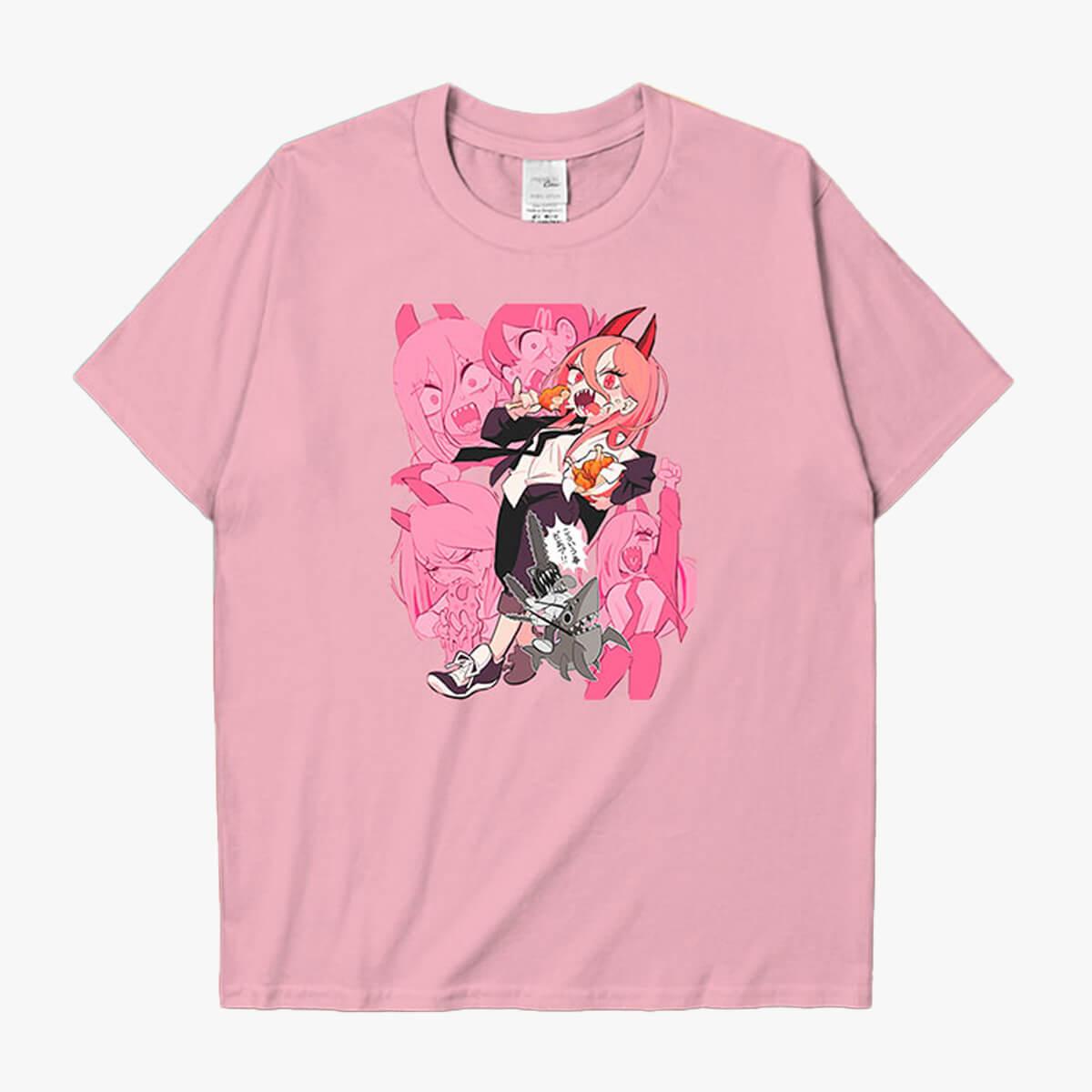 Chainsaw Man Power Cute Aesthetic T-Shirt - Aesthetic Clothes Shop