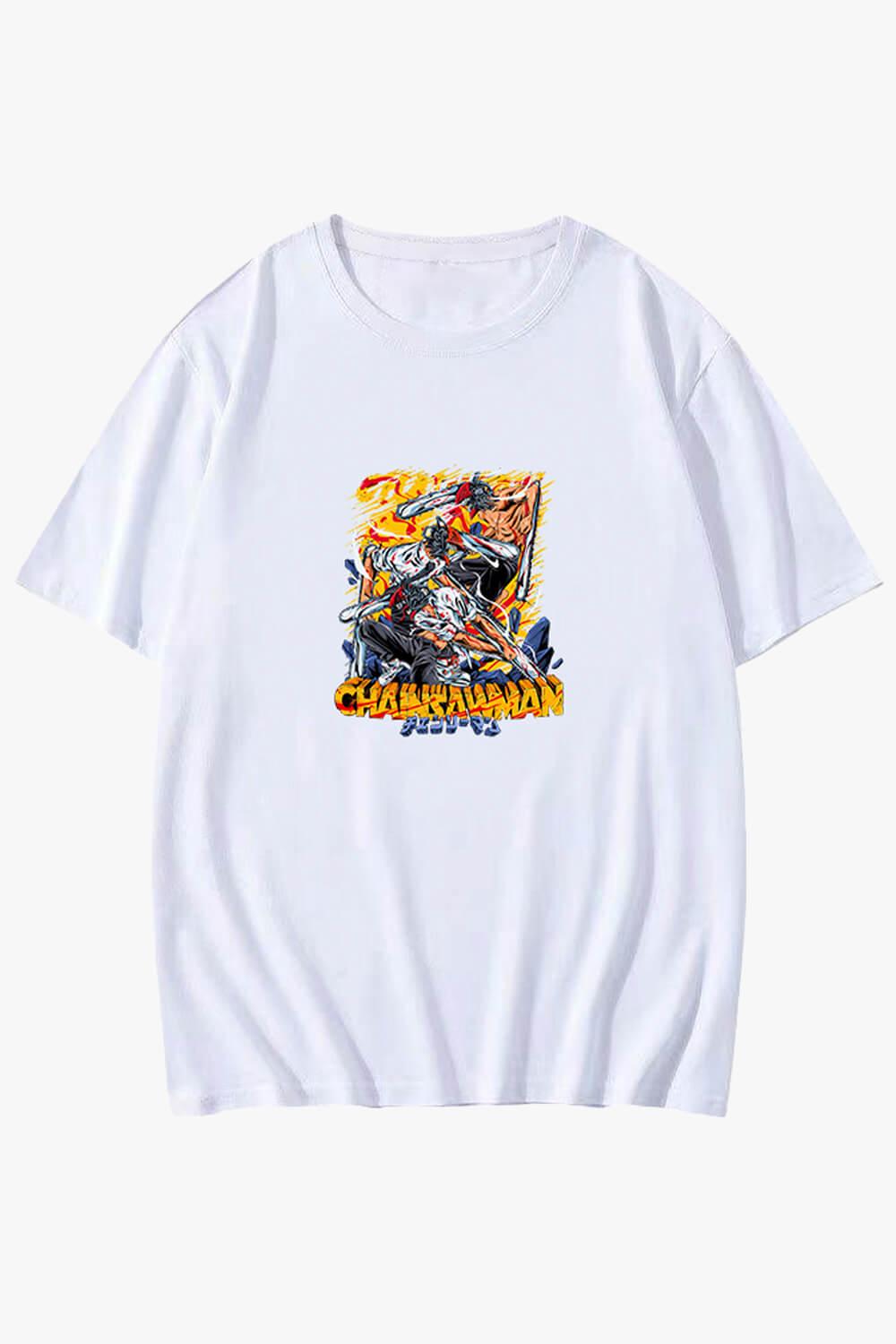 Chainsaw Man Retro Devil Denji T-Shirt - Aesthetic Clothes Shop