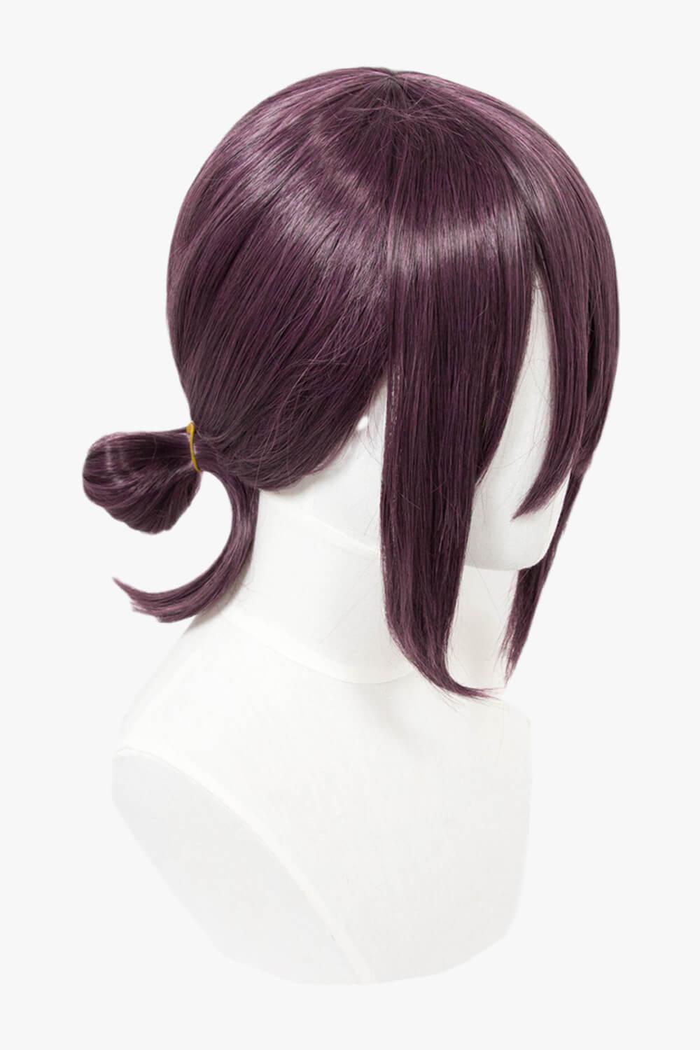 Dark purple cosplay top wig