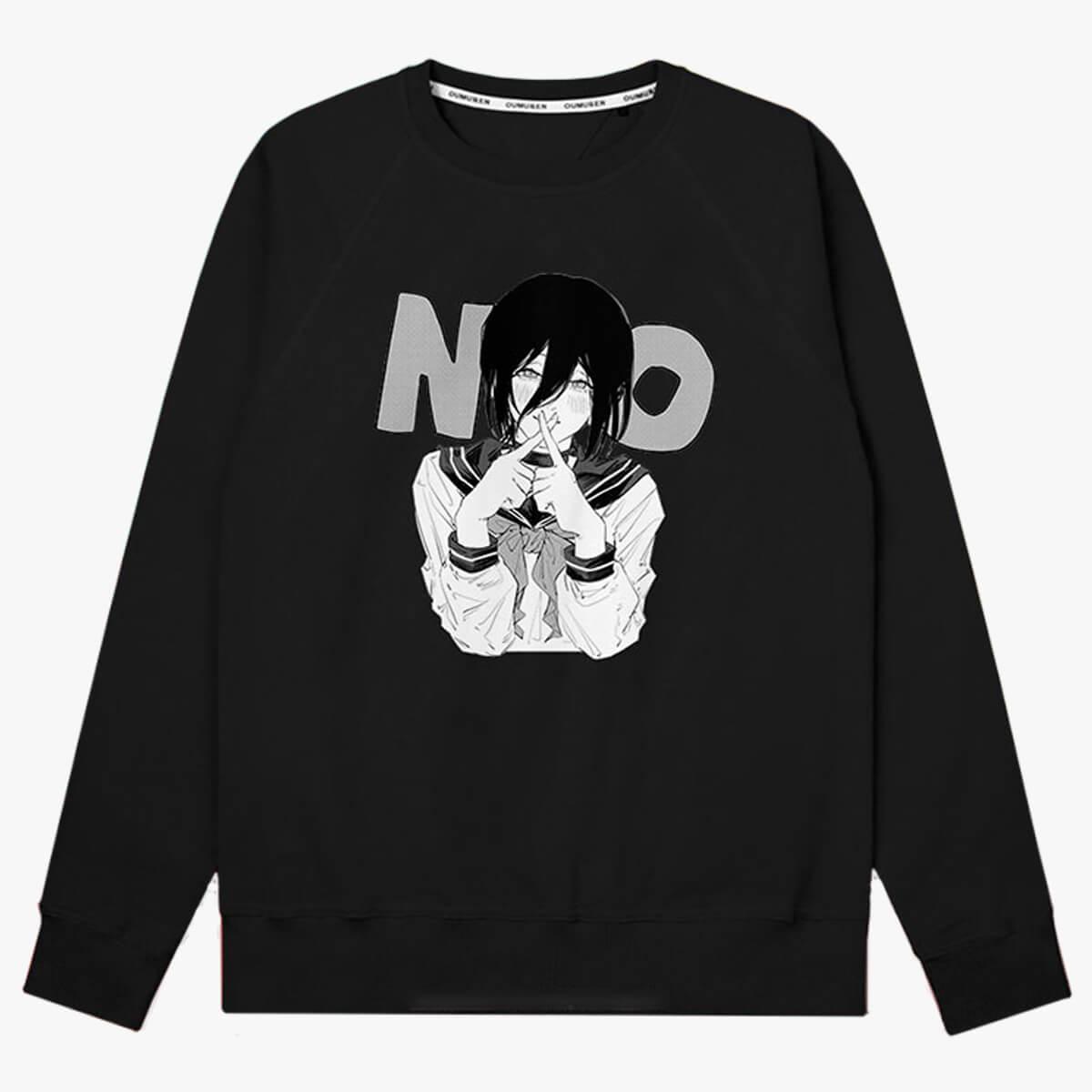 Chainsaw Man Reze No Anime Sweatshirt - Aesthetic Clothes Shop