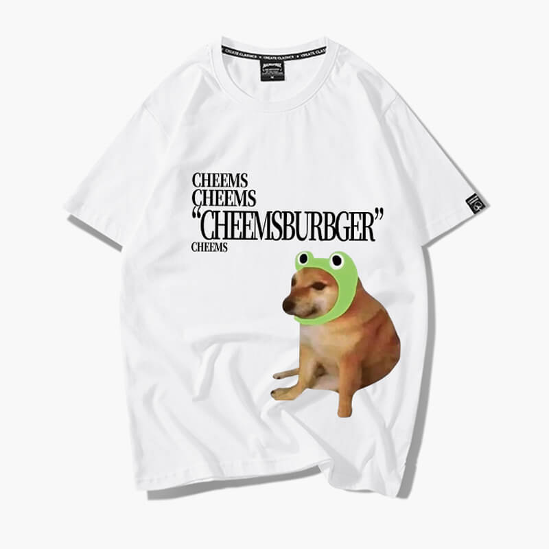 Cheemsburger Dog T-Shirt Meme Aesthetic
