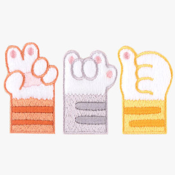 Cute Cat Paws Embroidery Patches - Aesthetic Clothes Shop