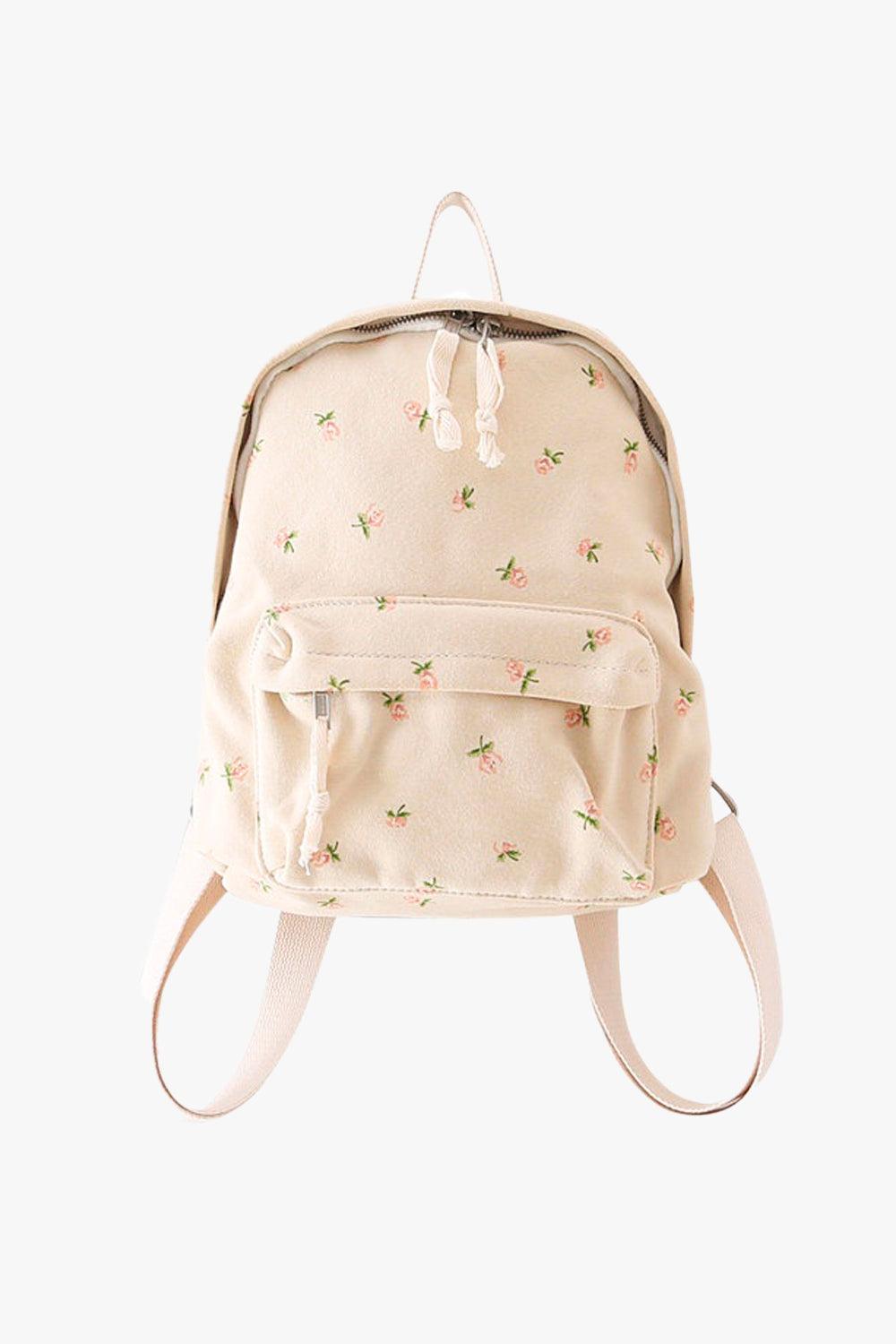 Cute Floral Soft Girl Backpack - Aesthetic Clothes Shop