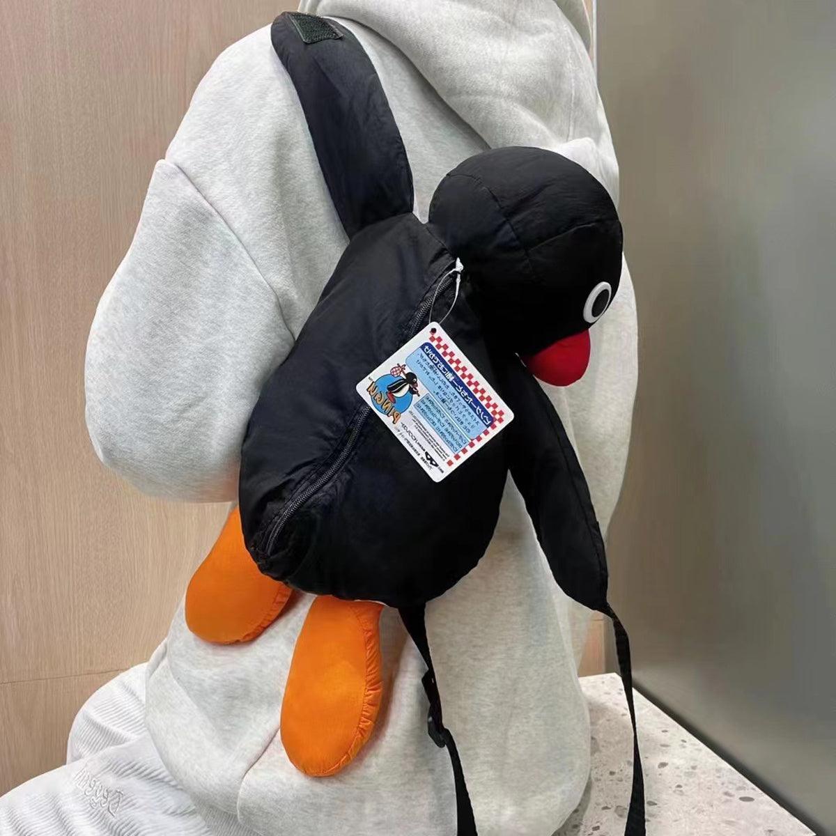 Cute Pingu Penguin Backpack - Aesthetic Clothes Shop