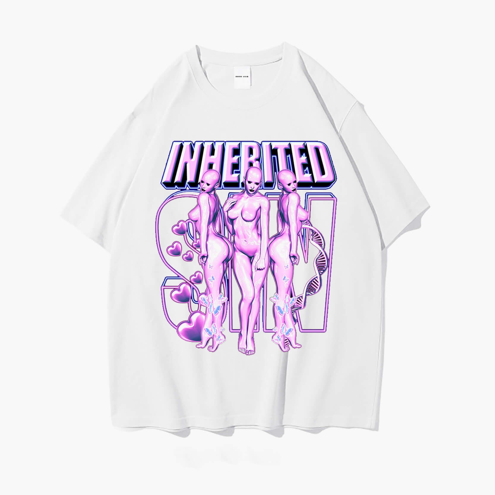 Cyber Y2K T-Shirt Inherited - Aesthetic Clothes Shop