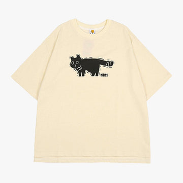 Dark Shaky Cat Aesthetic T-Shirt