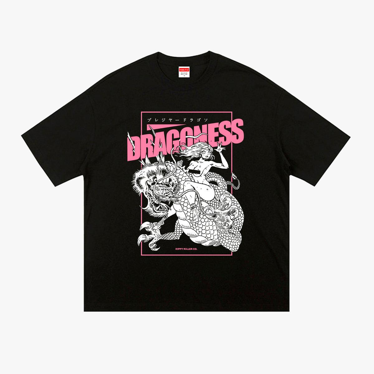 Dragoness Retro Anime T-Shirt - Aesthetic Clothes Shop