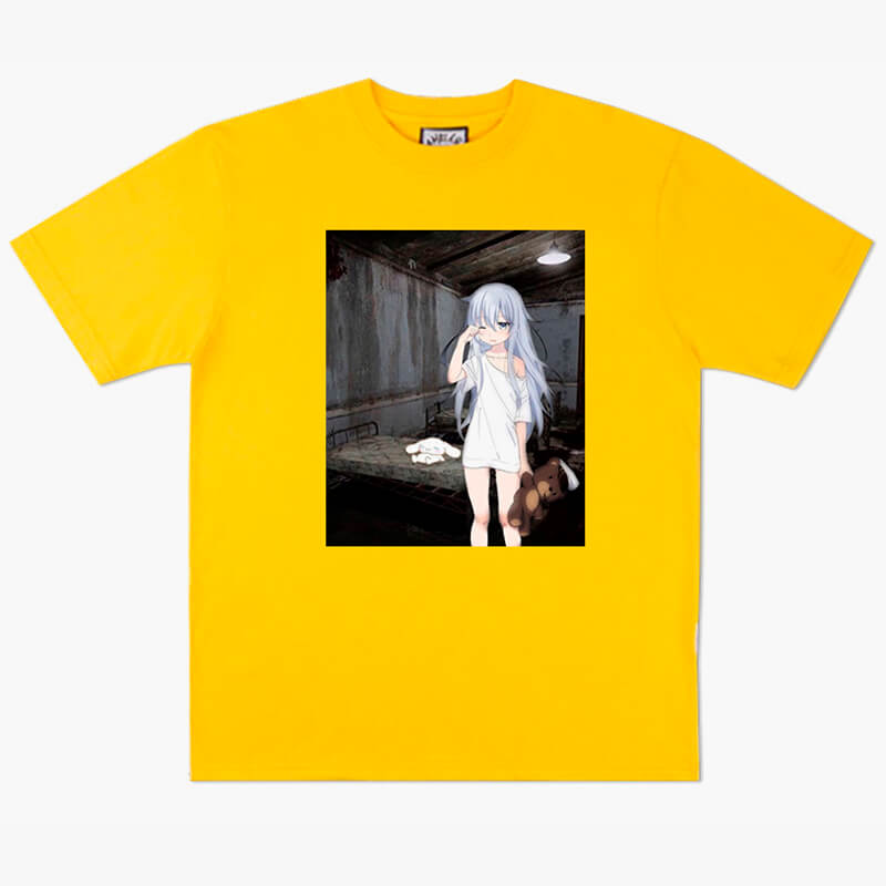 Yellow best sale anime shirt