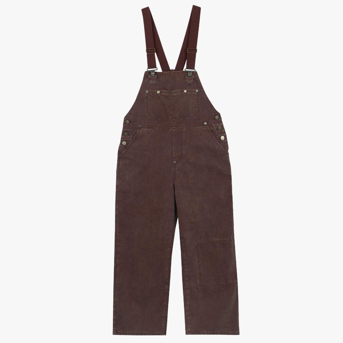 Earth Brown Indie Denim Overall Jumpsuit - Aesthetic Clothes Shop