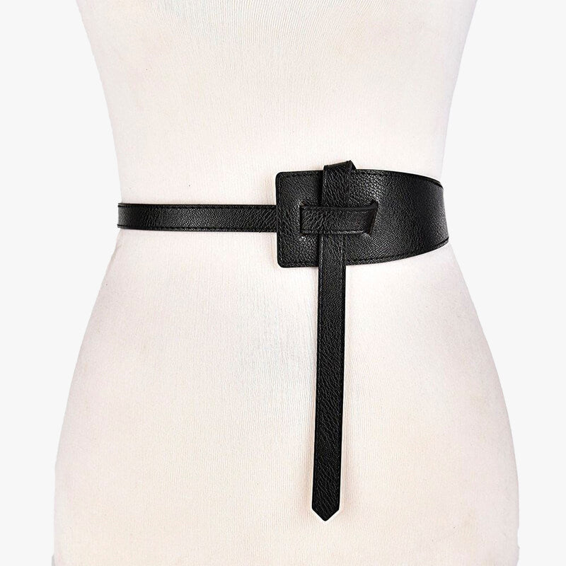 Eco Leather Pull Through Belt - Aesthetic Clothes Shop