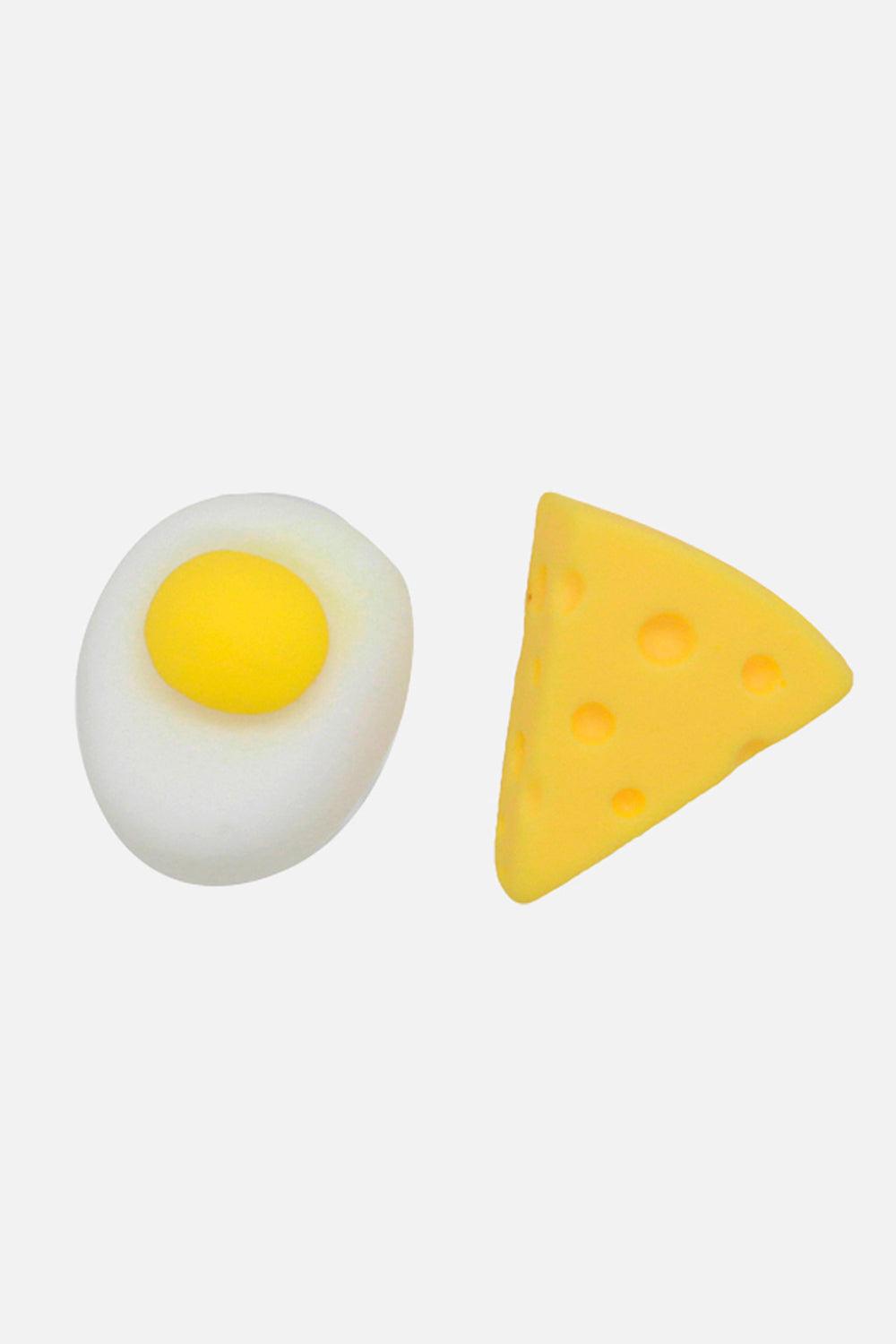 Egg and Cheese Earrings Food Aesthetic - Aesthetic Clothes Shop