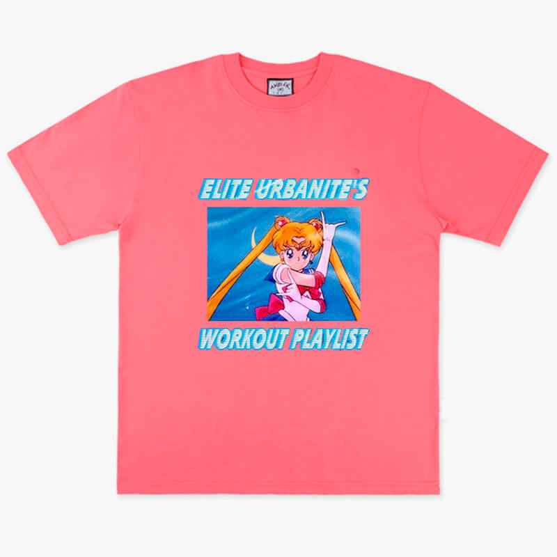 Elite Urbanite Workout Playlist Sailor Moon T Shirt AC Shop