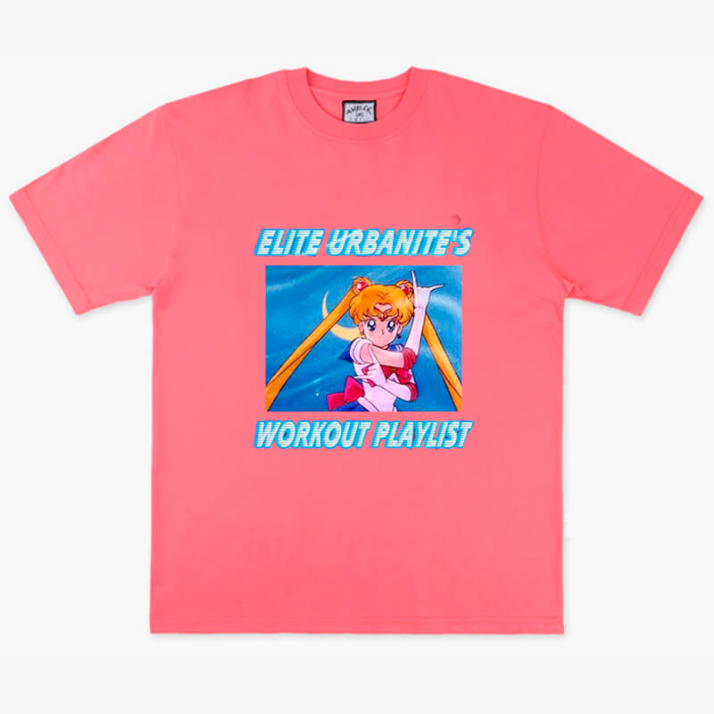 Elite Urbanite Workout Playlist Sailor Moon T-Shirt