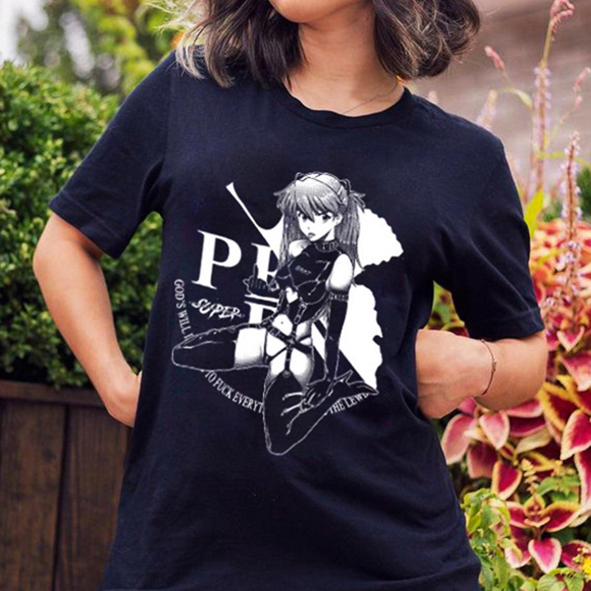Evangelion Asuka Hot EGirl T-Shirt - Aesthetic Clothes Shop