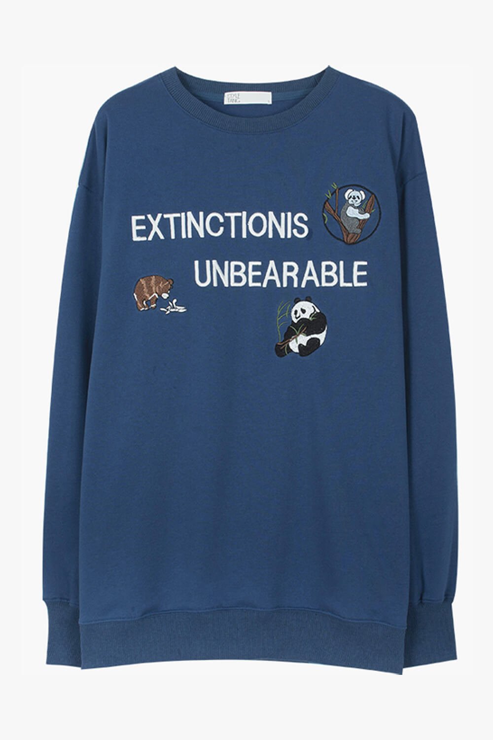 Extinction Is Unbearable Retro Sweatshirt