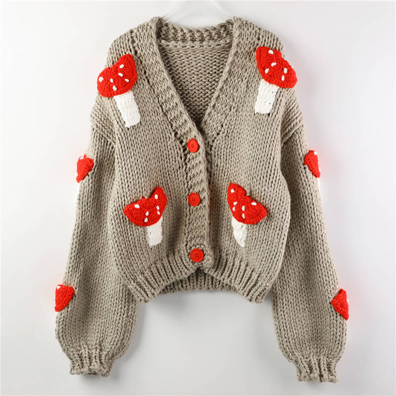 Fly Agaric Cardigan Crochet Aesthetic
