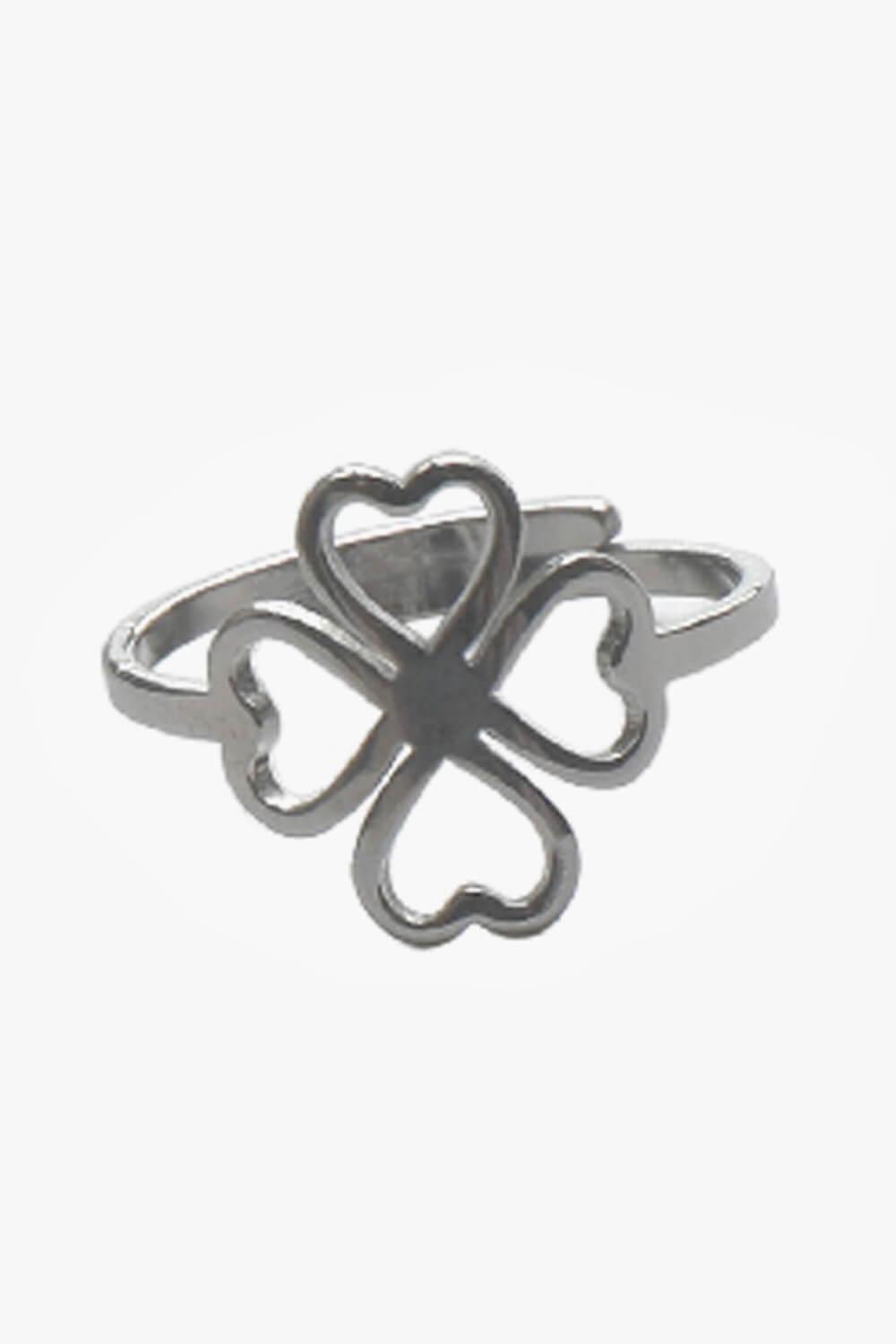 Four Leaf Clover Aesthetic Ring - Aesthetic Clothes Shop
