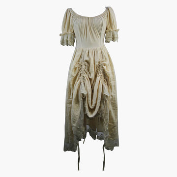 Ghostcore White Vintage Witch Dress