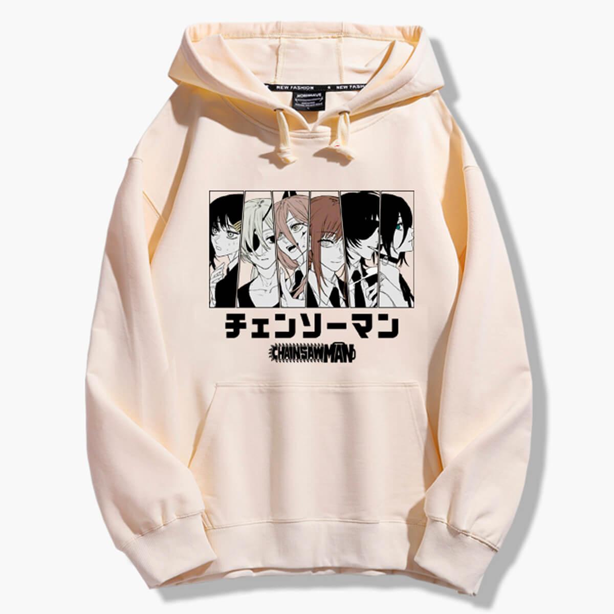Girl Characters Chainsaw Man Hoodie - Aesthetic Clothes Shop