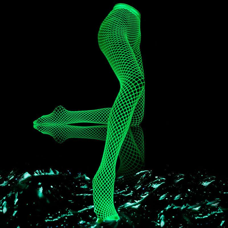 Glow in the Dark Fishnet Stockings Aesthetic Clothes Shop