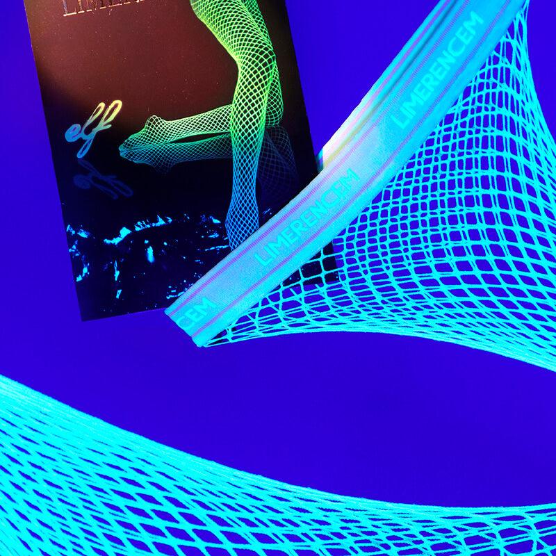 Glow in the Dark Fishnet Stockings - Aesthetic Clothes Shop