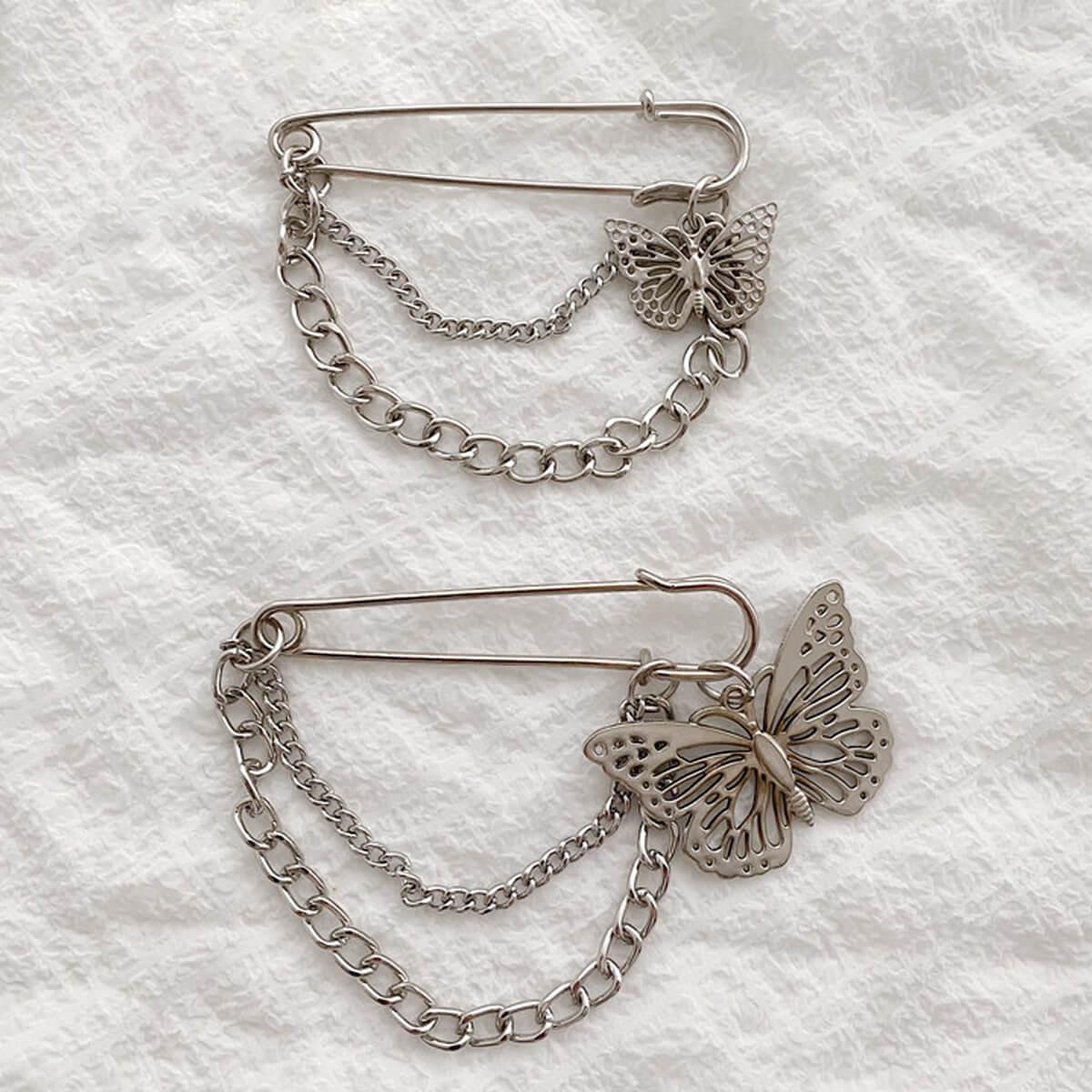 Grunge Aesthetic Butterfly Pins - Aesthetic Clothes Shop