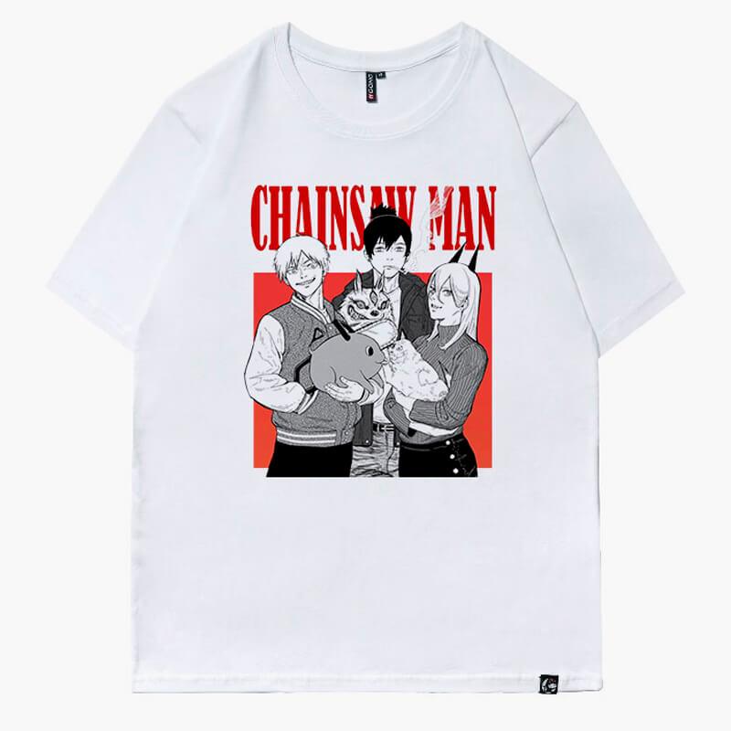 Hayakawa Family T-Shirt Chainsaw Man Trio - Aesthetic Clothes Shop