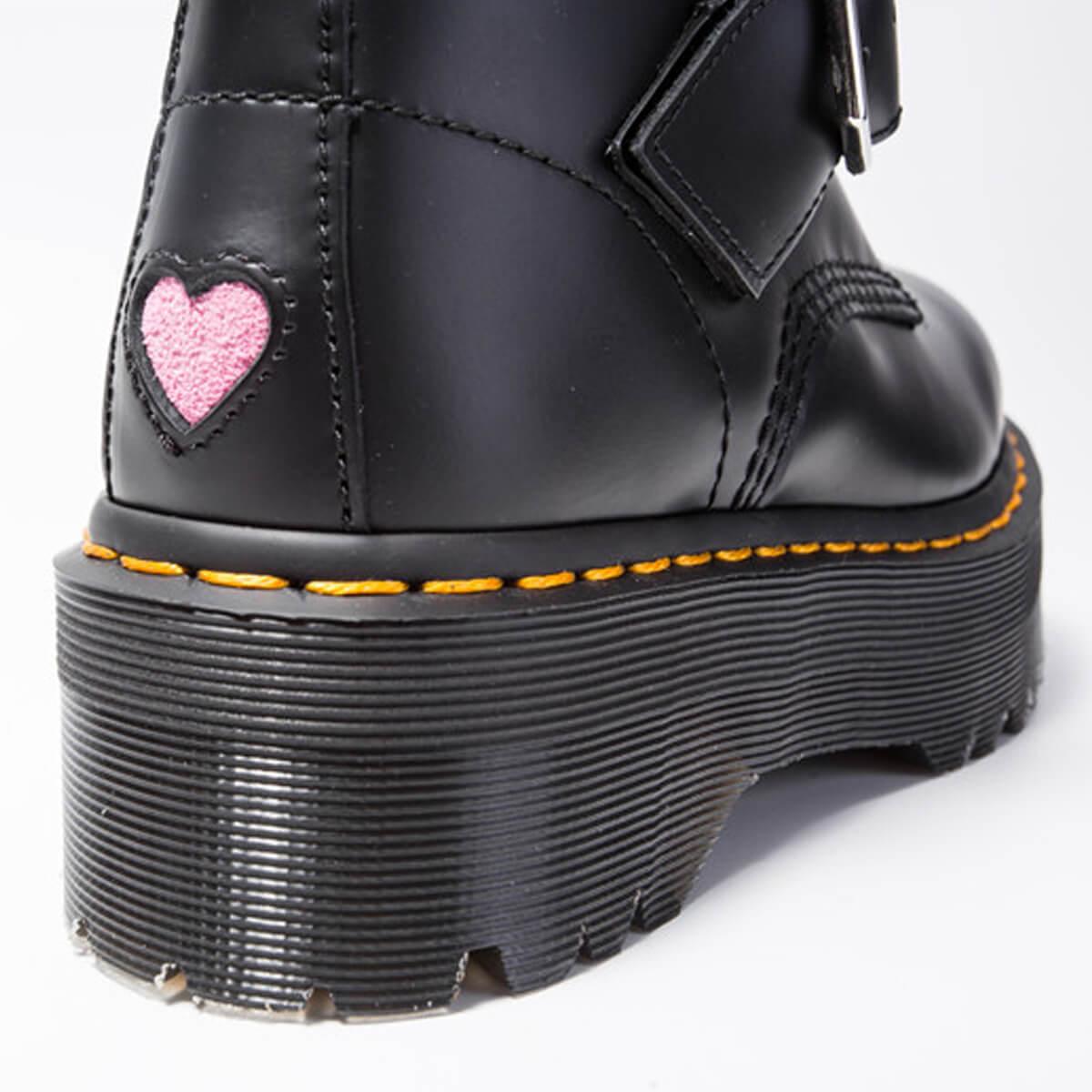 Heart Buckle Aesthetic Martens Boots - Aesthetic Clothes Shop
