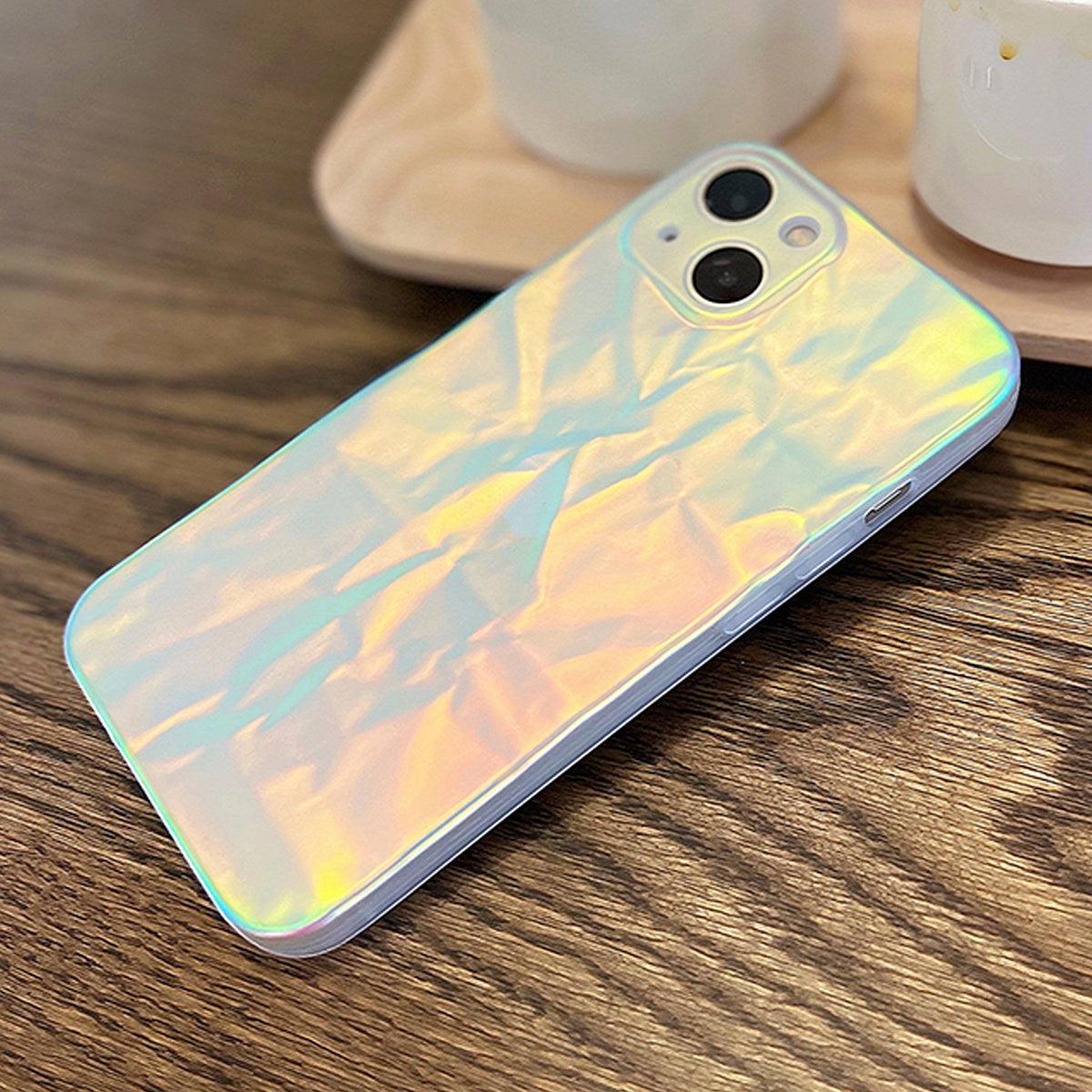 Holographic Foil Ethereal iPhone Case - Aesthetic Clothes Shop