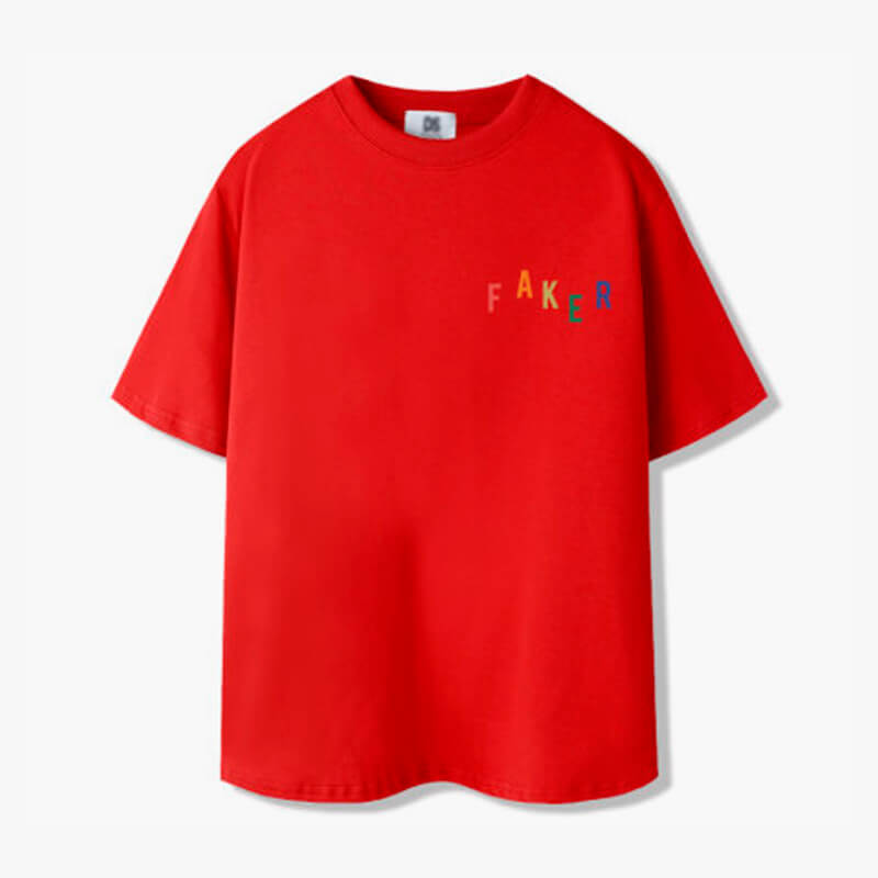 Indie Aesthetic Colored Letters Faker T-Shirt